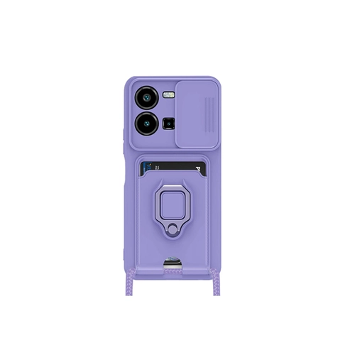 Newface Vivo Y35 Klf Zuma Kartvizitli Yzkl Silikon - Lila