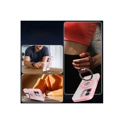 Joko iPhone 16 Banza Magsafe Standl Kapak - Pembe
