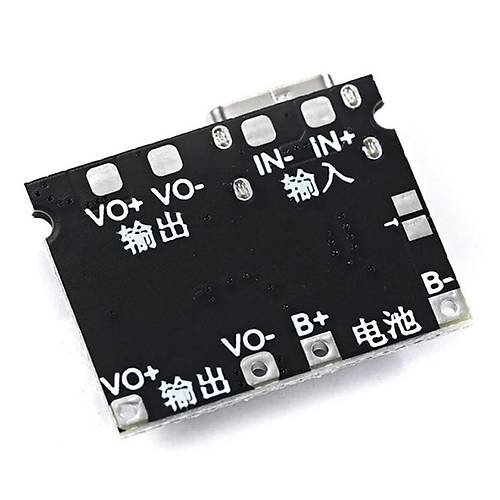 TP4056 Type-C Li-ion 18650 Pil arj Devresi DC-DC Voltaj Ykselticili