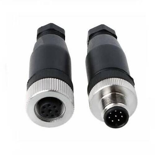 M12 8 Pinli Konnektr Seti