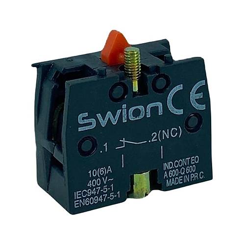 LAY5-BE102 22mm Kontak Blok (NC) Krmz