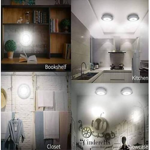 3'l Uzaktan Kumandal Kablosuz LED Spot Lamba