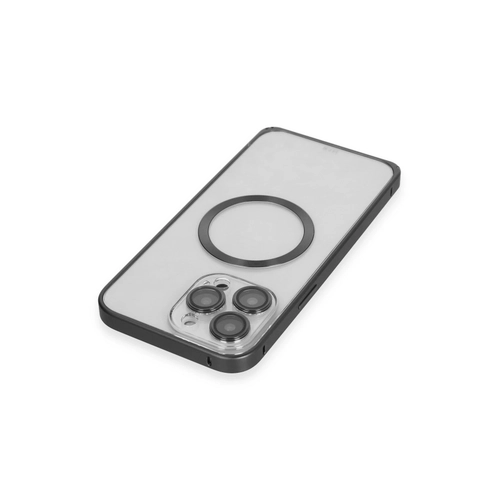 Joko iPhone 15 Pro Max Klf Metal Bumper Magneticsafe Kapak - Siyah