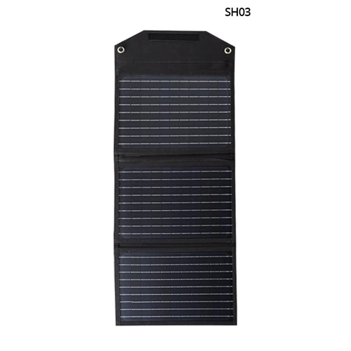 Konfulon SH-03 30W Hzl arj Tanabilir Gne Enerji Paneli arj stasyonu - Siyah