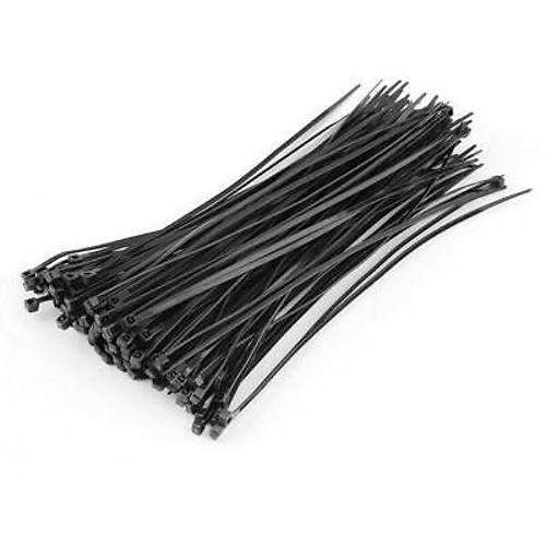 4.8mmx250mm Kablo Ba Siyah - 100 Adet