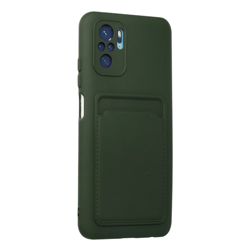 Newface Xiaomi Redmi Note 10S Klf Kelvin Kartvizitli Silikon - Koyu Yeil