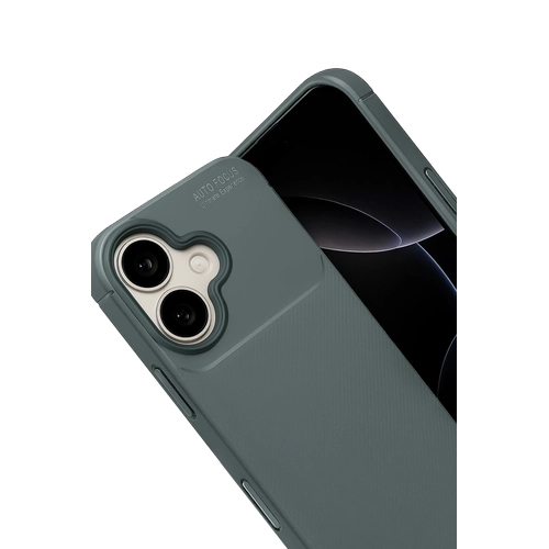 Newface Apple iPhone 17 Auto Focus Karbon Kapak - Gri
