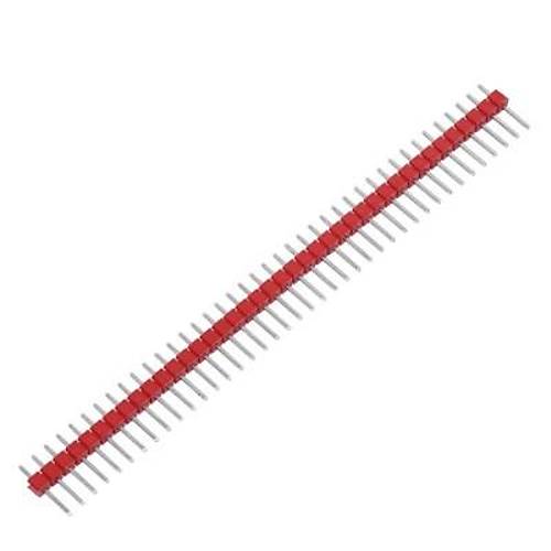1x40 Erkek Header 40 Pin 2.54mm 180 Derece - Krmz