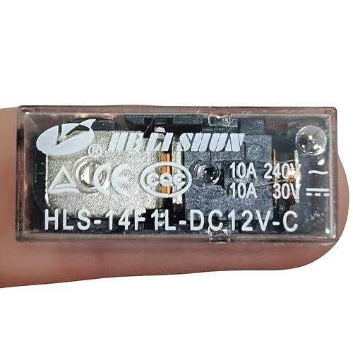 12V 10A Tek Kontak Rle - HLS-14F1L-DC12V-C