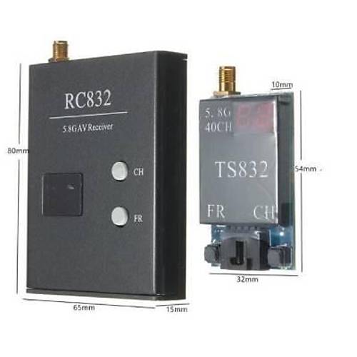 TS832 Verici ve RC832 Alc Seti 48CH 5.8G 600mW