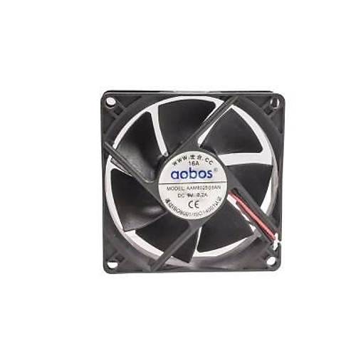 80x80x25mm 9V 0.2A Fan 2 Kablolu