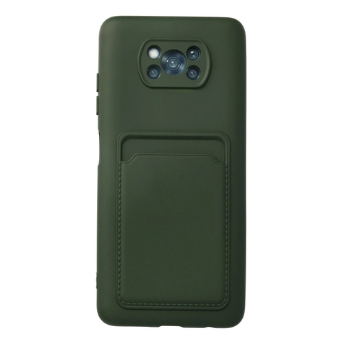 Newface Xiaomi Pocophone X3 Klf Kelvin Kartvizitli Silikon - Koyu Yeil