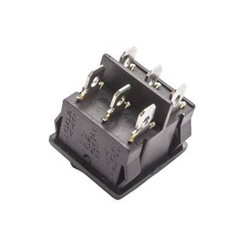 KCD4-602 ON-OFF Switch 6 Pin Siyah