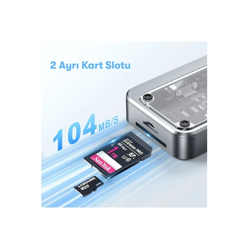 Newface Dntrc 10in1 Hub SW10V - Gri