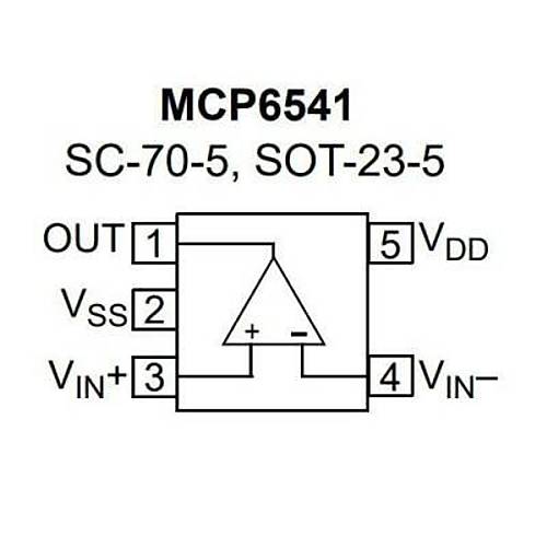 MCP6541T-I/OT SOT-23-5 SMD Komparatr Entegresi