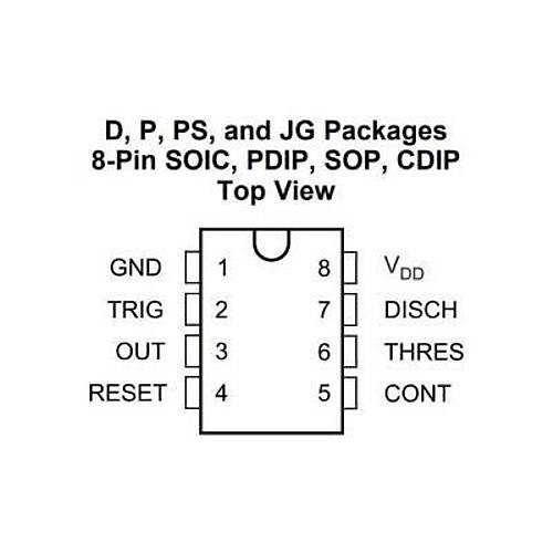 TLC555CP DIP-8 Entegre