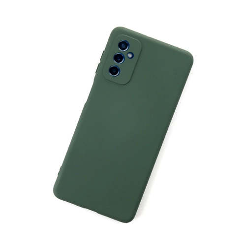 Newface Samsung Galaxy M52 5G Klf Nano ii Kadife Silikon - Koyu Yeil