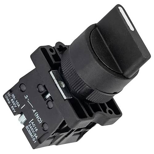 LAY5-ED33 22mm Ksa Mandal Switch 1-0-2 Kalc (2NO)