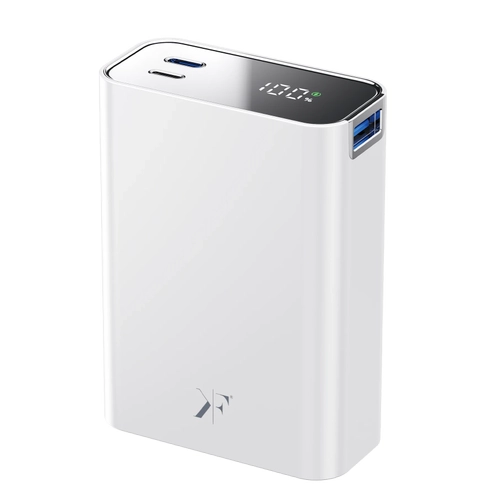 Newface PW501 20.000 mAh Dijital Gstergeli 2 Adet 45W Type-C ve 22.5W USB kl arj PD Hzl arj Magsafe Powerbank - Beyaz