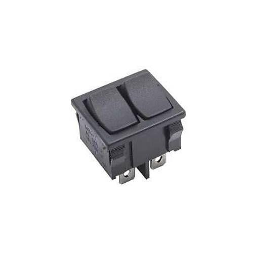 KCD2-502 kili ON-OFF Switch 6 Pin - Siyah