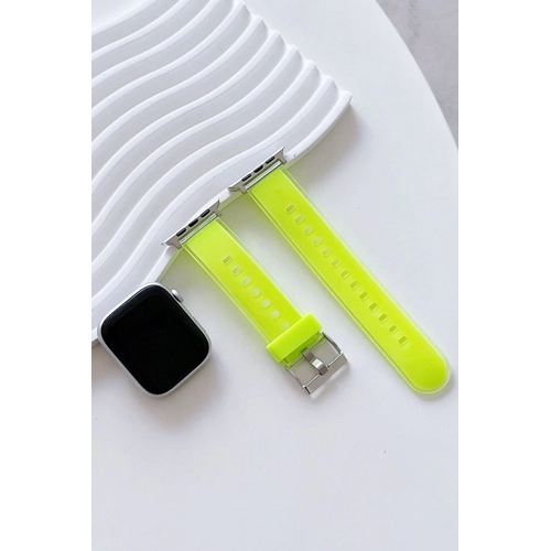 Movenchy Watch 45mm Jelly Silikon Kordon - Yeil