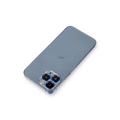 Newface iPhone 14 Pro Metal Kamera Lens Koruma Cam - Mavi