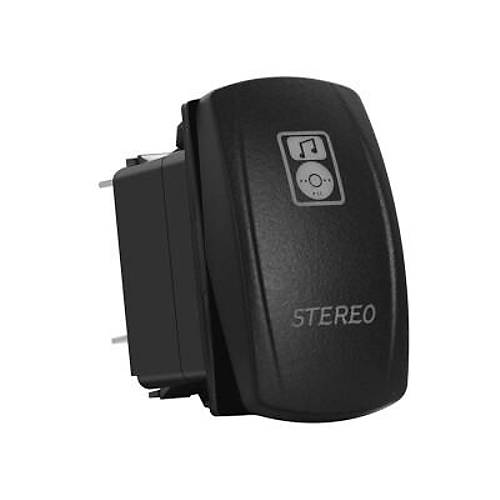 ON-OFF Mavi Ikl Anahtar 5-Pin 12V-24V - Stereo