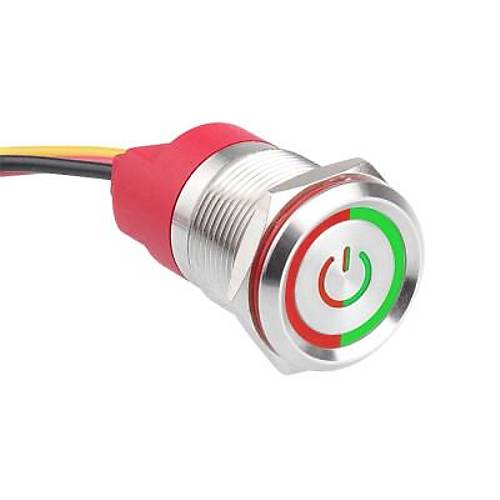 WD19T-P1-EC 19mm Dokunmatik Touch Metal Buton - ift Renk