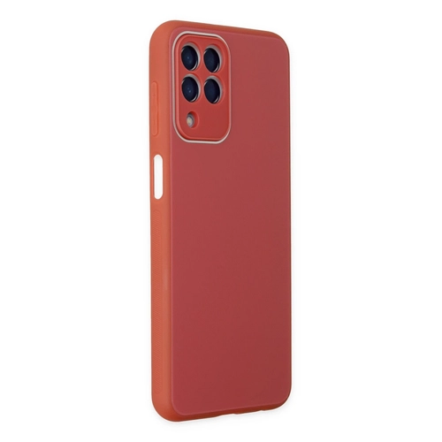 Newface Samsung Galaxy M33 Klf Glass Kapak - Bordo
