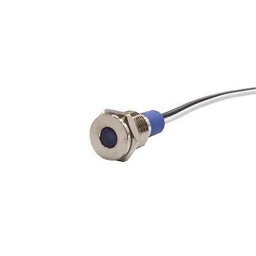 10mm 24v Mavi Led Metal Kablolu Sinyal Lambas IP67 GQ10T-B