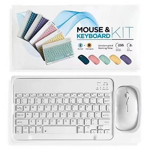 Divex Bluetooth Balantl arjl Mouse Klavye Seti BeyazDK-10