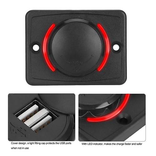 IC-266C-2 Pano Tip kili USB Kulakl - arj Soketi