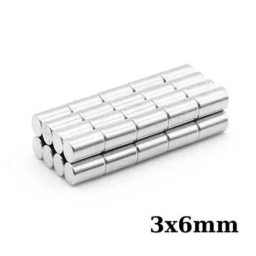 3x6mm Neodyum Gl Mknats - Neodim Magnet