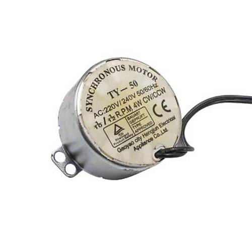 TY-50 AC 220V 12/10 RPM 4W Senkron Motor
