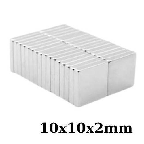 10x10x2mm Neodyum Gl Mknats - Neodim Magnet