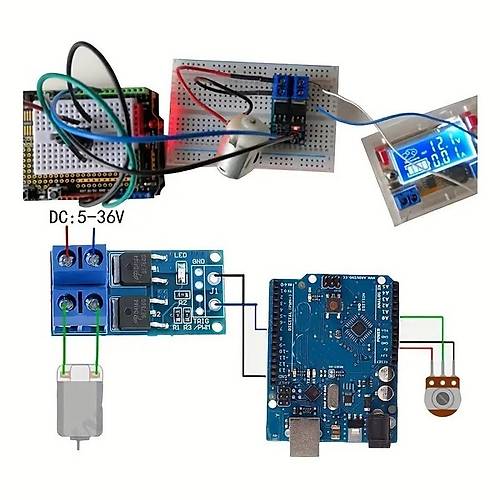 15A 400W PWM Kontroll Mosfet Anahtarlama Modl