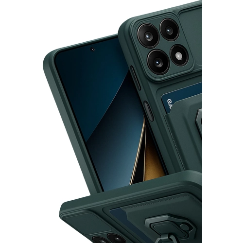 Newface Xiaomi Mi 14T Pro Klf Zuma Kartvizitli Yzkl Silikon - Yeil