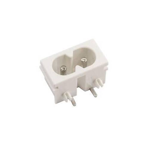 DB-8 C8 Erkek Power Soketi 90 Derece 22x12mm - Beyaz