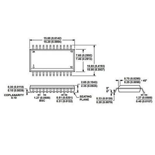 ADE7758ARWZ SOIC-24 ok Fonksiyonlu Enerji lm Entegresi