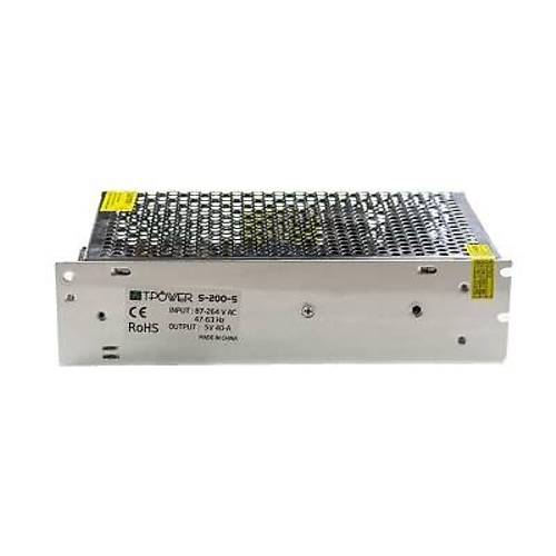 Hightek 5V 40A Metal Kasa Adaptr - LED Driver