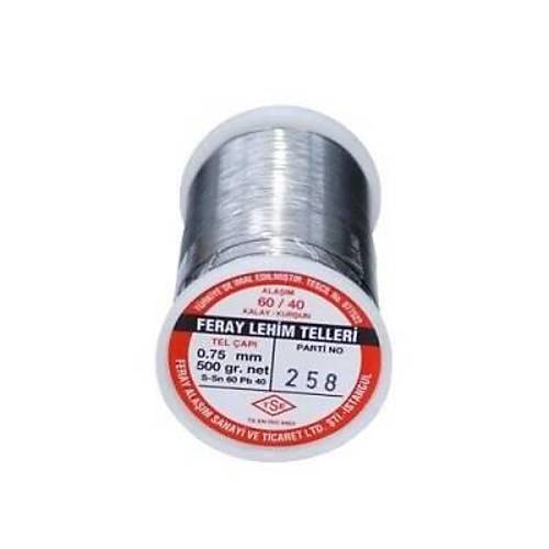 Feray 0.75 mm 500gr Lehim Teli (%60 Kalay / %40 Kurun)