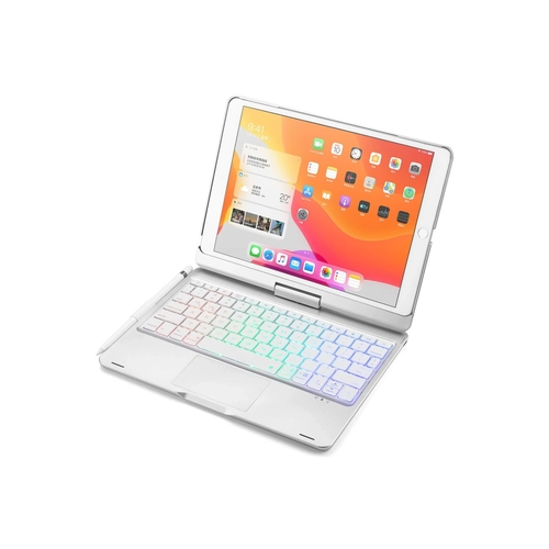 Newface iPad 10.2 (7.nesil) Klf Magic Dnen Klavyeli Tablet Klf - Gm