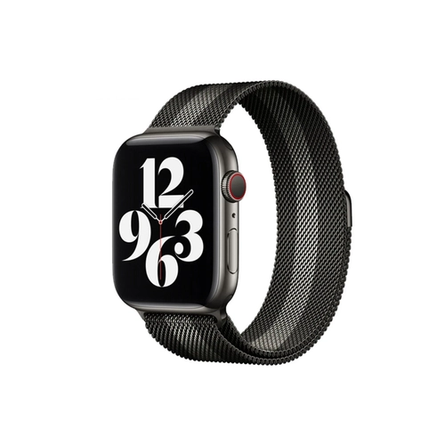 Newface Apple Watch 38mm Metal Mknatsl Kordon - Siyah-Beyaz