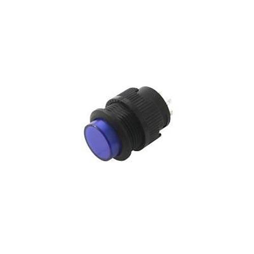 RL16-503B 16MM Plastik 2 Pin Yayl Buton Mavi