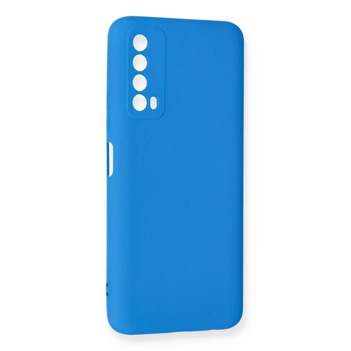 Newface Huawei P Smart 2021 Klf Nano ii Kadife Silikon - Mavi