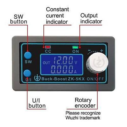 ZK-5KX 0.6-36V 5A Ekranl Voltaj Drc - Ykseltici Modl