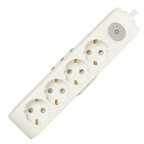 Viko Multi-Let Drtl Grup Priz Anahtarl Toprakl Kablolu ocuk Korumal 2 Mt