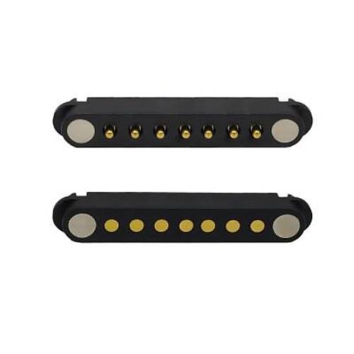 7-Pin 2.54mm Pogo Pin Manyetik Konnektr Takm