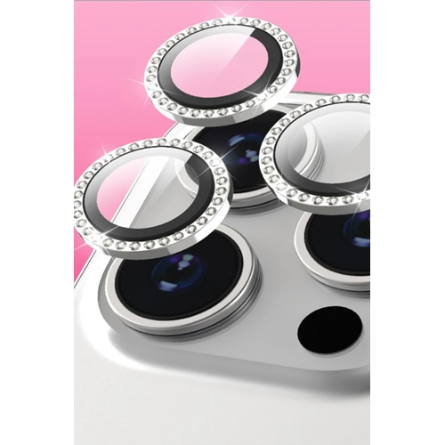 Newface iPhone 15 Pro Rock Metal Kamera Lens - Desert