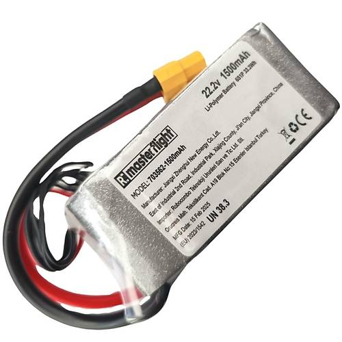 22.2V Li-po Pil - 1500mah 160C 6s Lityum Polymer Batarya
